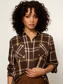 Sanctuary City Plaid Shirt - Burnt Cocoa