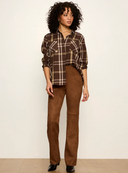 Sanctuary City Plaid Shirt - Burnt Cocoa
