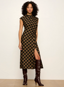 Sanctuary Autumn Edit Dress - Gold Plaid
