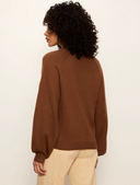 Sanctuary Soft Pop Over Sweater - Cocoa Powder