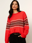 Sanctuary Red Hot Argyle Sweater