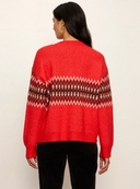 Sanctuary Red Hot Argyle Sweater