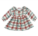 Babysprouts Tartan Plaid  Ruffled Dress Set