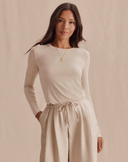 Splendid Bamboo Tee - Wheat Heather
