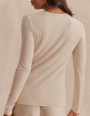 Splendid Bamboo Tee - Wheat Heather