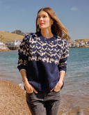 Carve Designs Aria Fairisle Sweater - Navy