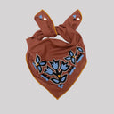 Last Chance Textiles Bandana - Redwood Tullips