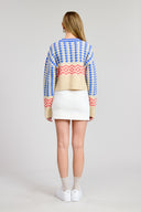 Houndstooth Combo Sweater