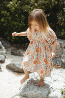 Zinnia Print Muslim Dress