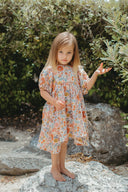 Zinnia Print Muslim Dress