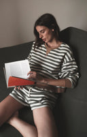 Z Supply Low Key Stripe Sweatshirt
