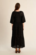 Molly Bracken Black Eyelet Dress