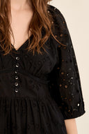 Molly Bracken Black Eyelet Dress