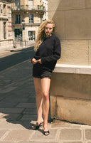 Z Supply Caprice Luxe Lace Short - Black
