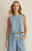 Z Supply Sunseeker Denim Tank