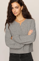 Z Supply Westmont Henley Sweater - Grey
