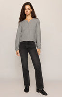 Z Supply Westmont Henley Sweater - Grey