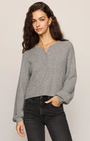 Z Supply Westmont Henley Sweater - Grey