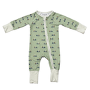 Babysprouts Long Sleeve Zip Romper: Golf Cart