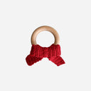 Red Bow Cotton Teether