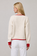 Flat White Alpine Ski Toggle Cardigan