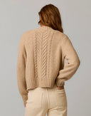 Carve Designs Poppy Cropped Cardigan - Linen