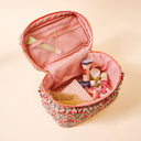 Glam & Go Quilted Cosmetic Bag–Dusty Rose