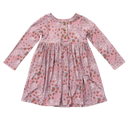 Babysprouts Girl's Long Sleeve Lilac Dress