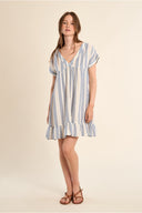 Molly Bracken Cotton Striped Dress
