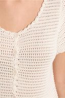 Molly Bracken Crocheted Knit Cardi