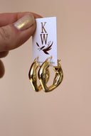 Katie Waltman Organic Gold hoops