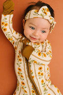 Little One Shop Sunflower Stripe Bamboo Sleeper