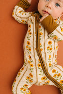 Little One Shop Sunflower Stripe Bamboo Sleeper