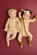 Little One Shop Sunflower Stripe Bamboo Sleeper