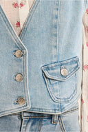 Molly Bracken Dusty Denim Vest