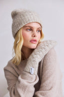 Mohair Mittens - Arctic White