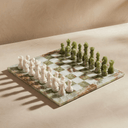 Marble Chess Set with Storage Case