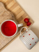Strawberry Striped Ceramic Mug