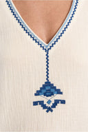 Molly Bracken Gauze Embroidered Tank
