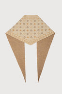 Foulard Knit Triangle Scarf: Cream
