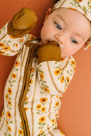 Little One Shop Sunflower Stripe Bamboo Sleeper