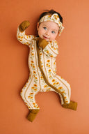 Little One Shop Sunflower Stripe Bamboo Sleeper
