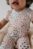 Rainbow Heart Pant Romper