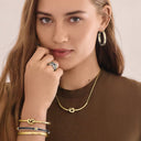 Interlock Single Knot Cuff - Gold