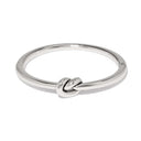 Interlock Single Knot Bangle - Silver