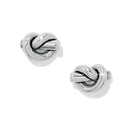 Interlock Stud - Silver