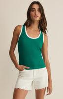 Z Supply Sirena Ribbed Tank - Rainforest