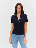 Six/Fifty Simone Ribbed Polo