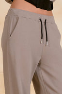 Elan Taupe Drawstring Pant