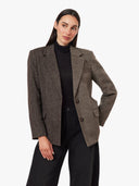 Habitual Mixed Herringbone Blazer